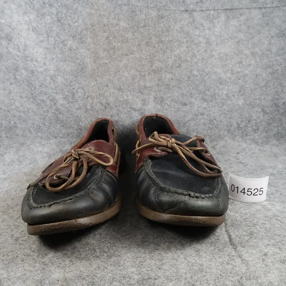 GH Bass & Co Boat Shoes Mens 10 Casual Leather Hampton Core Two Eye Moc Toe